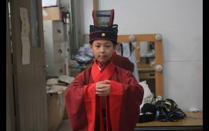 河北传媒学院大型电视剧《中国成语故事》演员开始试妆